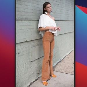 NEW Mi Golondrina White One Shoulder Top Sz S